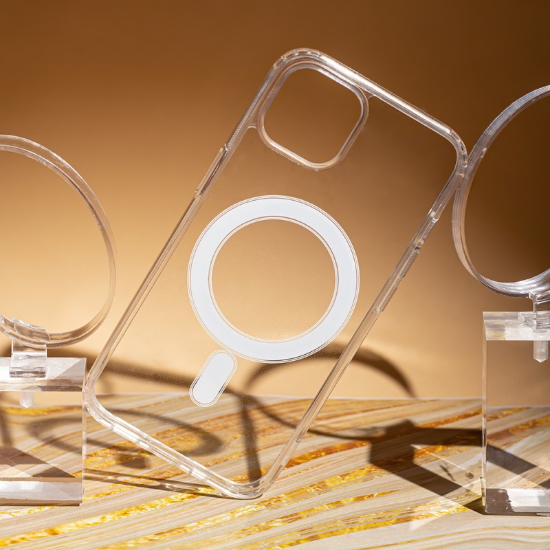 Nutitelefoni tagakaas Õun iPhone 14 Pro Max Löögikindel 1,5 mm MagSafe Läbipaistev