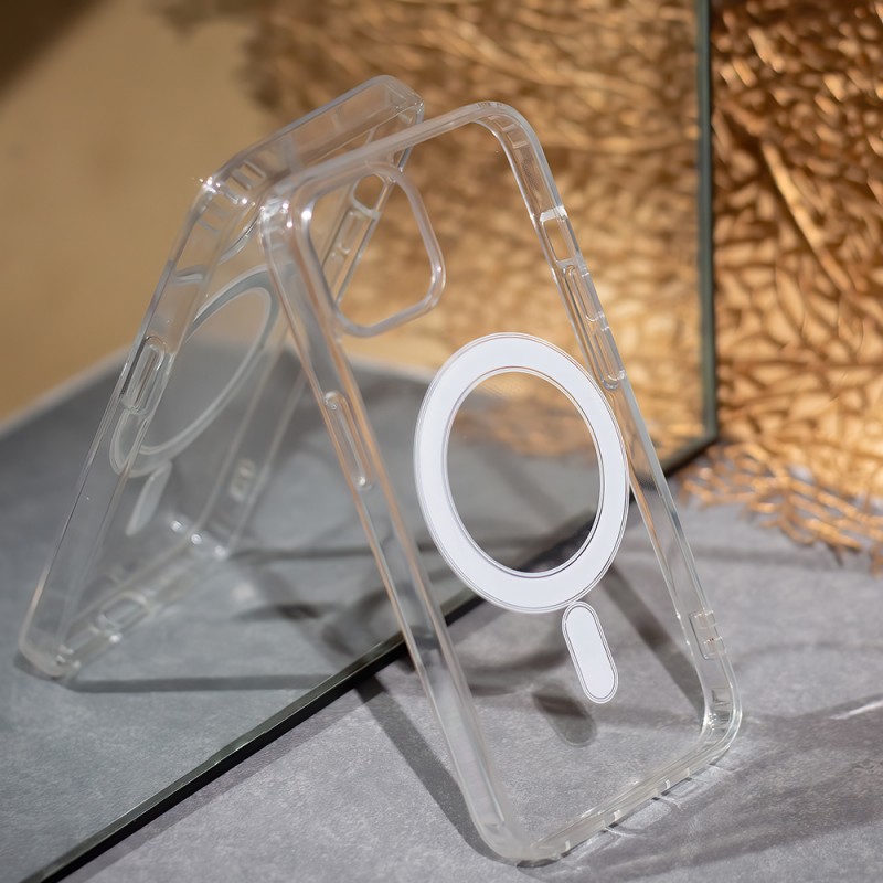 Nutitelefoni tagakaas Õun iPhone 14 Pro Max Löögikindel 1,5 mm MagSafe Läbipaistev