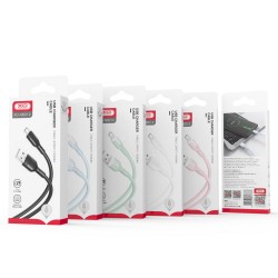 Universal USB - microUSB 1,0 m 2,1A Rozā