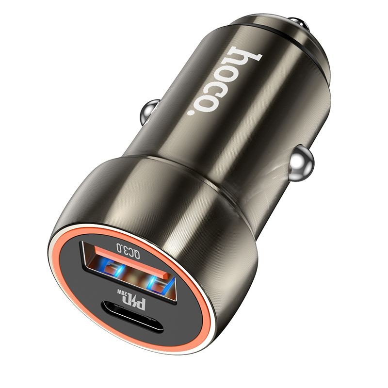 Hoco car charger Type C + USB QC3.0 Power Delivery 20W Z46A
