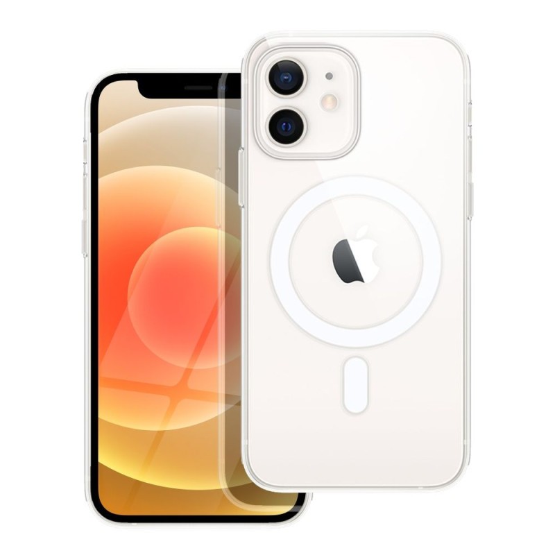 Viedtālruņa aizmugurējais vāciņš Apple iPhone 12 Mini Clear Case Mag Caurspīdīga