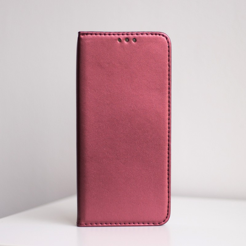 Viedtālruņa atveramais maciņš Samsung Galaxy S24 Smart Magnetic Burgundy