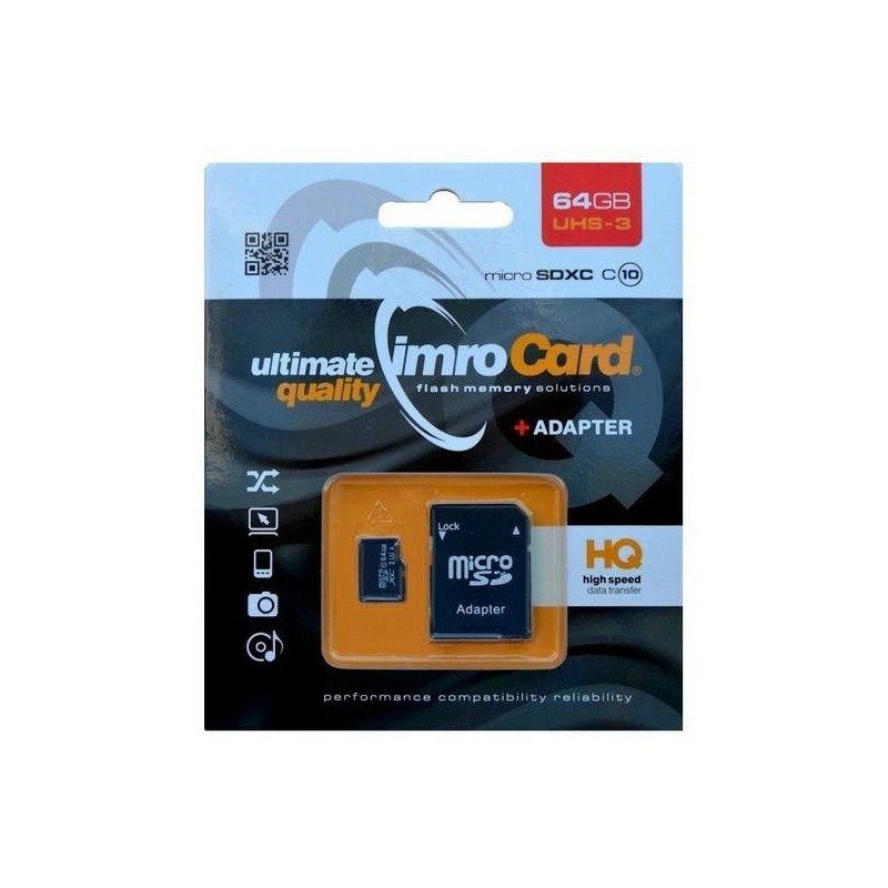 Ārējā atmiņa MicroSDXC10/64G ADP UHS-3