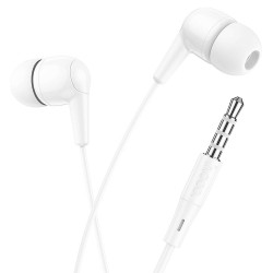 Austiņas ar vadu Universal earphones universal with mic M97 Balta