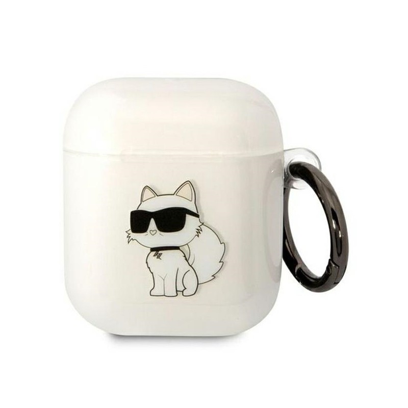 Karl Lagerfeld KLA2HNCHTCT Airpods 1/2 cover transparent Ikonik Choupette