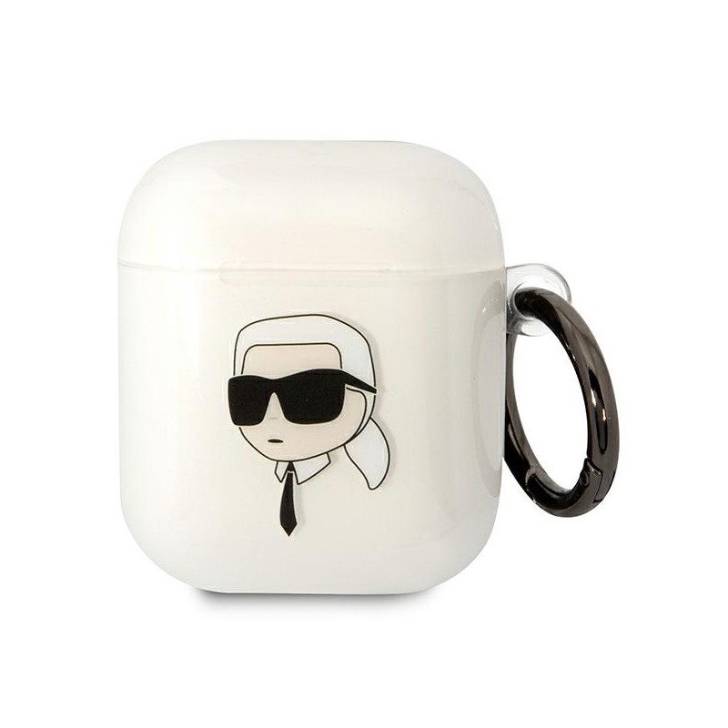 Karl Lagerfeld KLA2HNIKTCT AirPods 1/2 cover transparent Karl`s Head