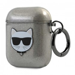 Bezvadu austiņu apvalks Apple Choupette Collection Grey