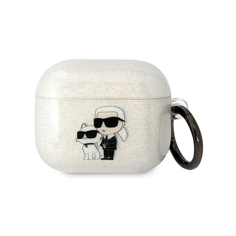 Juhtmevabade kõrvaklappide ümbris Õun Sädelev Karl ja Choupette Läbipaistev