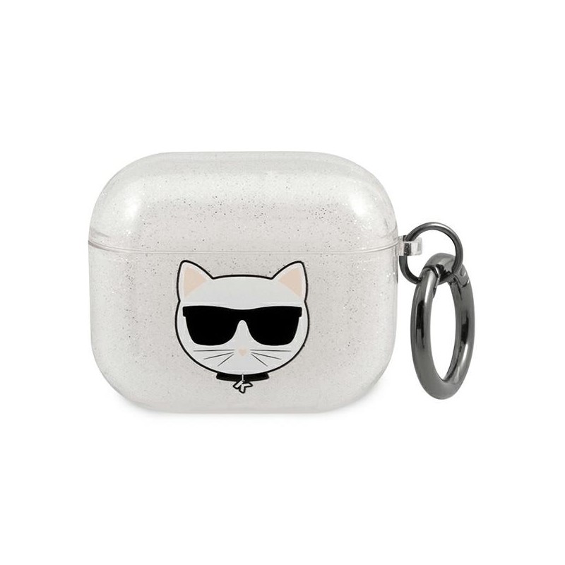 Karl Lagerfeld KLA3UCHGS AirPods 3 cover srebrny/silver Glitter Choupette