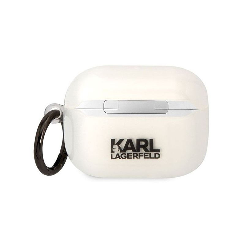 Bezvadu austiņu apvalks Apple 3D Logo NFT Choupette KLAPHNCHTCT Balta, Ar Dizainu