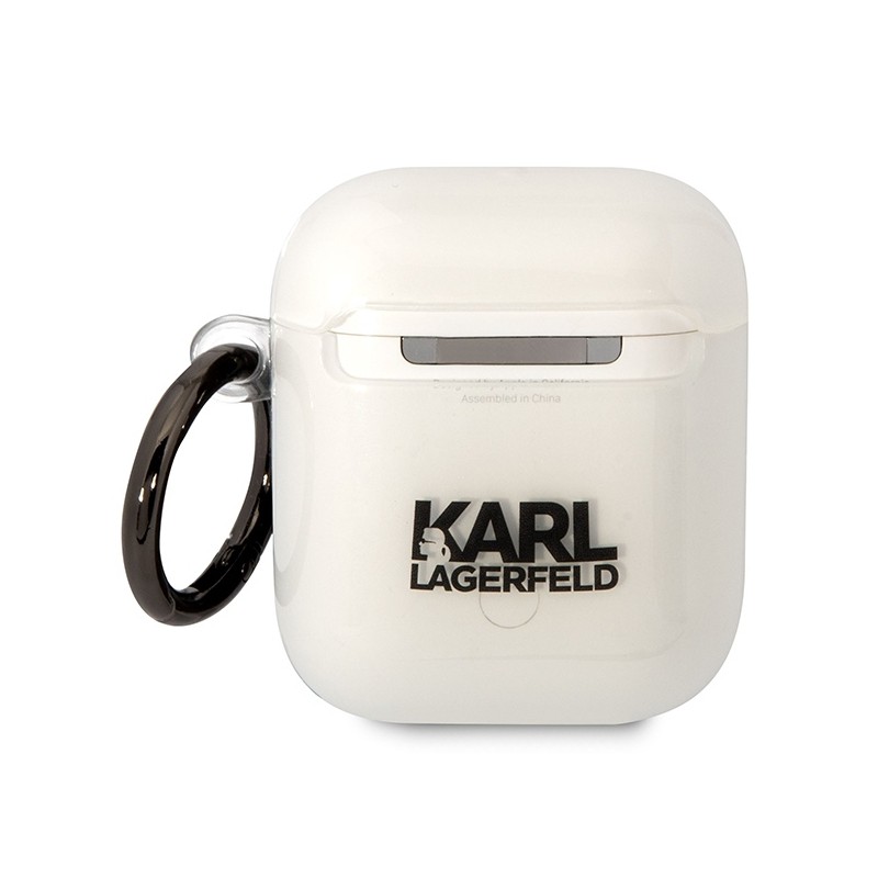 Karl Lagerfeld KLA2HNCHTCT Airpods 1/2 cover transparent Ikonik Choupette