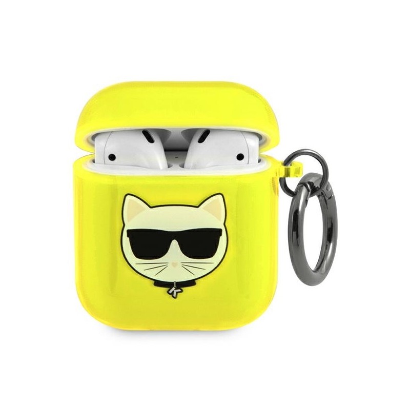 Apple Choupette Collection Karl Lagerfeld Yellow Airpods 1/2
