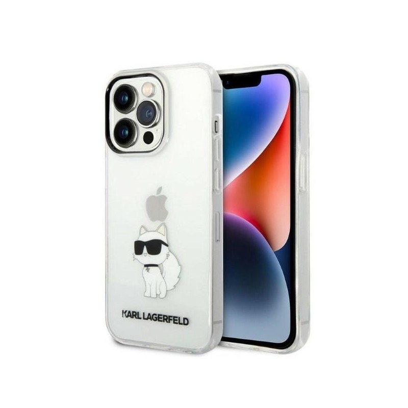 Nutitelefoni tagakaas Õun iPhone 14 Pro Max Ikonik Choupette Läbipaistev