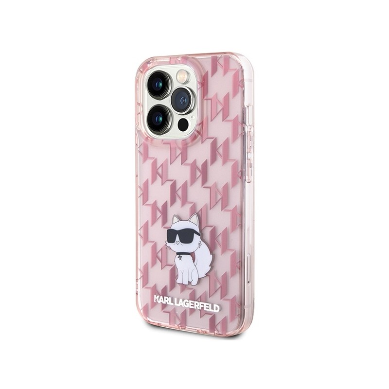 Viedtālruņa aizmugurējais vāciņš Apple iPhone 15 Pro Max Monogram Pink