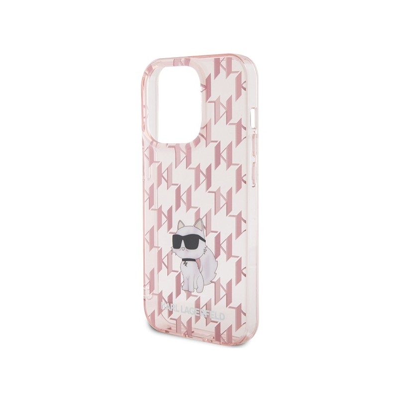 Viedtālruņa aizmugurējais vāciņš Apple iPhone 15 Pro Max Monogram Pink