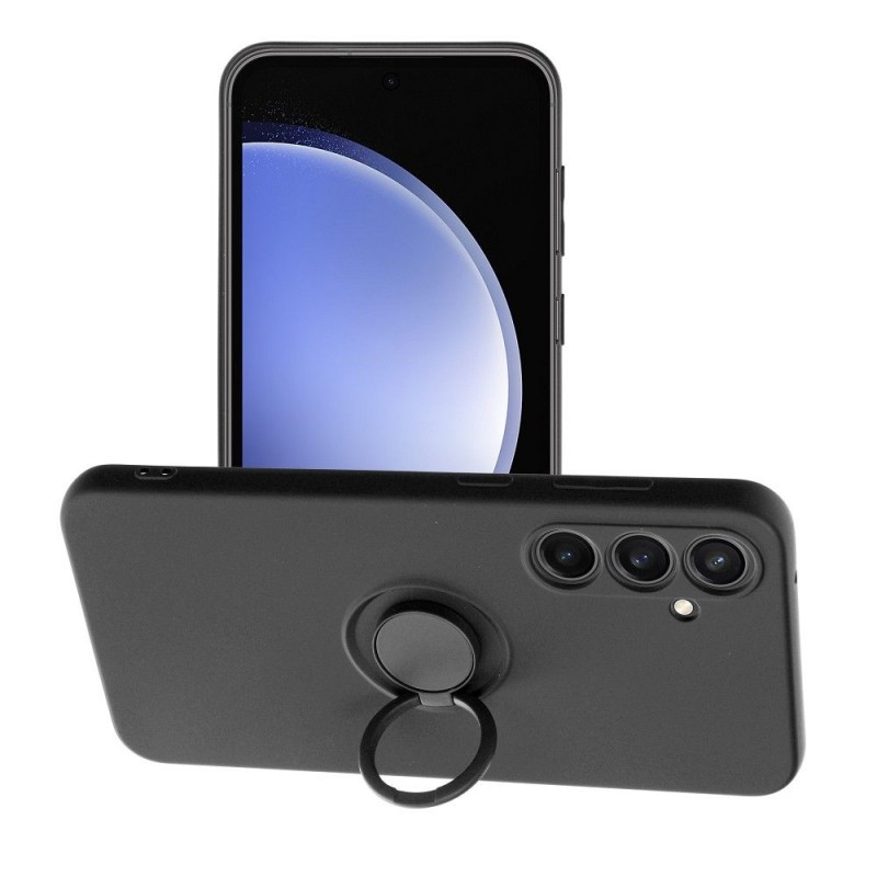 Viedtālruņa aizmugurējais vāciņš Samsung Galaxy S23 FE Silicone Ring Black