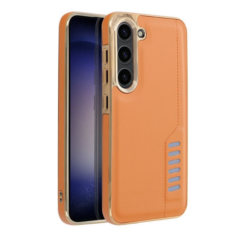 Viedtālruņa aizmugurējais vāciņš Samsung Galaxy A05S Milano case Brūna