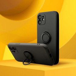 Viedtālruņa aizmugurējais vāciņš Samsung Galaxy A55 5G Silicone Ring Melna
