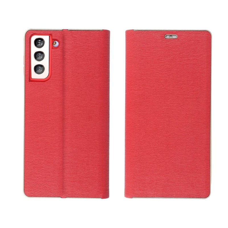 Nutitelefoni klapiümbris Xiaomi Redmi 12 4G Luna Book Gold Punane