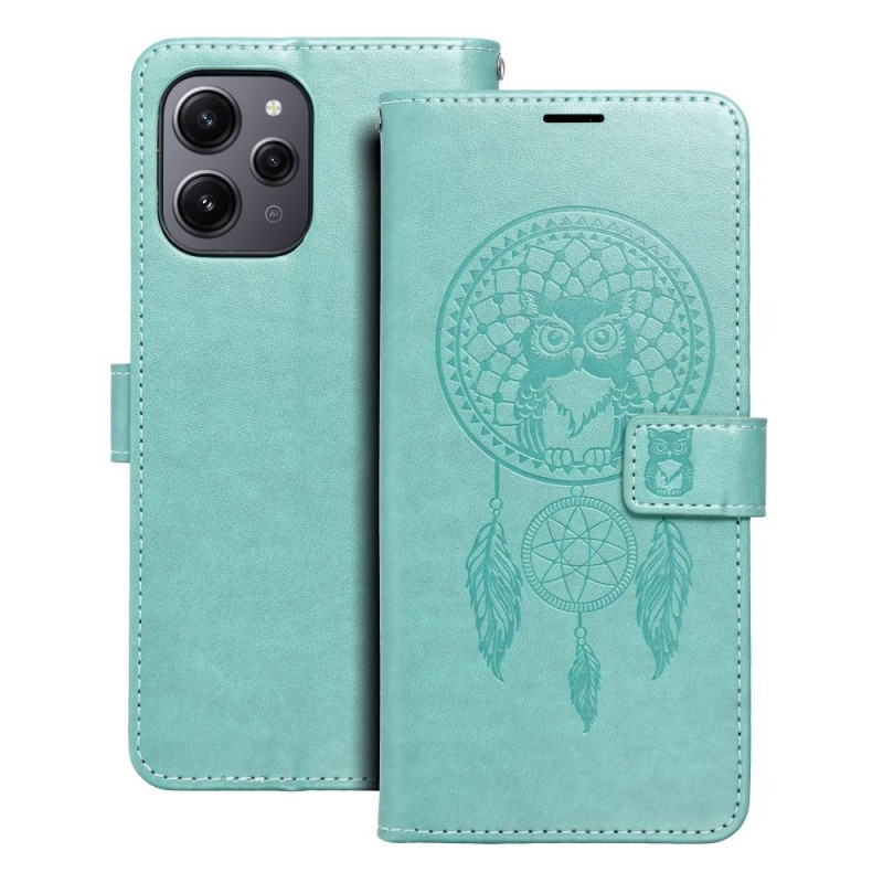 Viedtālruņa atveramais maciņš Xiaomi Redmi 12 4G Mezzo Book Dreamcatcher Zaļa