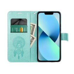 Viedtālruņa atveramais maciņš Xiaomi Redmi 12 4G Mezzo Book Dreamcatcher Zaļa