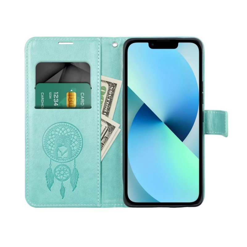 Viedtālruņa atveramais maciņš Xiaomi Redmi 12 4G Mezzo Book Dreamcatcher Zaļa