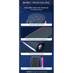 Universal Wireless Bluetooth Speaker Thunder P40 LED Melns