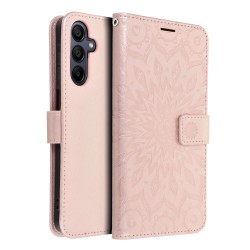 Viedtālruņa atveramais maciņš Samsung Galaxy A15 5G Mezzo Book Dreamcatcher Zelta