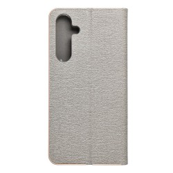 Viedtālruņa atveramais maciņš Samsung Galaxy A35 Luna Book Gold Sudraba