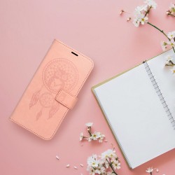 Viedtālruņa atveramais maciņš Samsung Galaxy A15 5G Mezzo Book Dreamcatcher Persiks