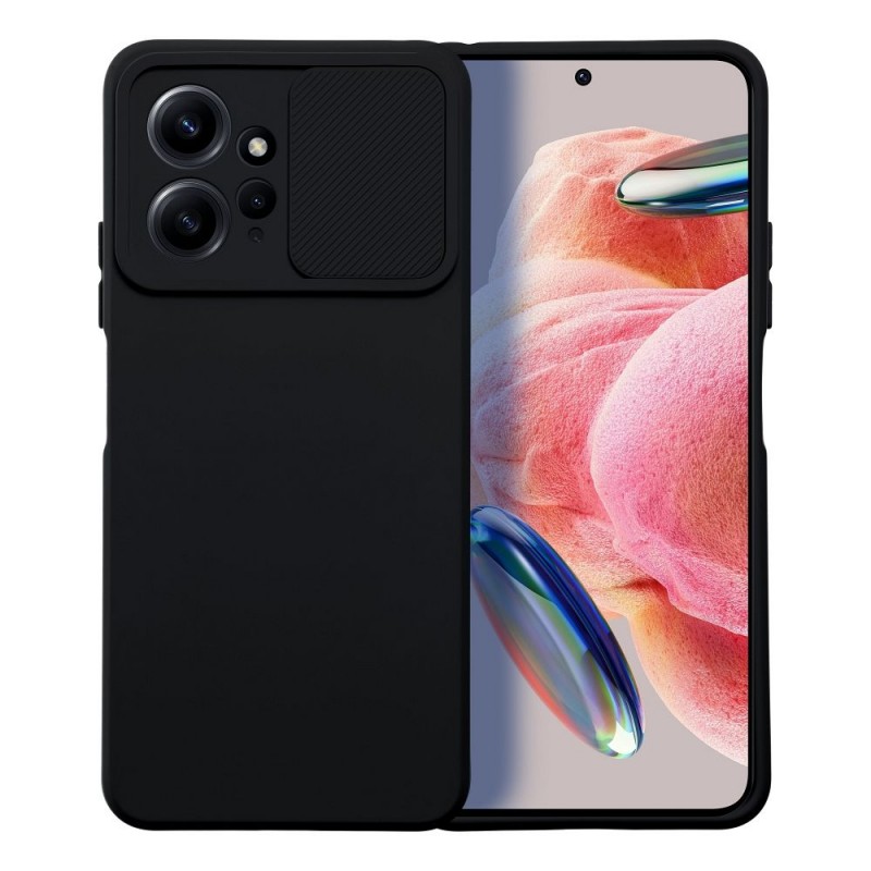 Viedtālruņa aizmugurējais vāciņš Xiaomi Redmi Note 12 4G Camshield Slide Black