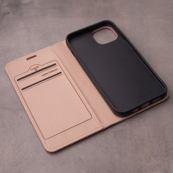 Viedtālruņa atveramais maciņš Samsung Galaxy A55 5G Smart Caro Bēša