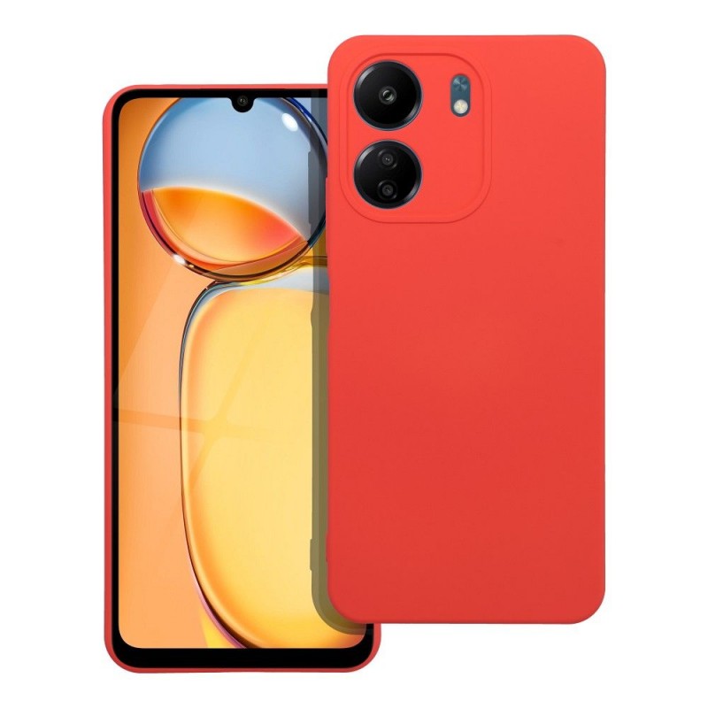 Viedtālruņa aizmugurējais vāciņš Xiaomi Redmi 13C Silicone PART Persiks