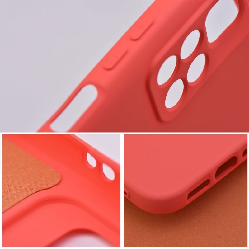 Viedtālruņa aizmugurējais vāciņš Xiaomi Redmi 13C Silicone PART Persiks