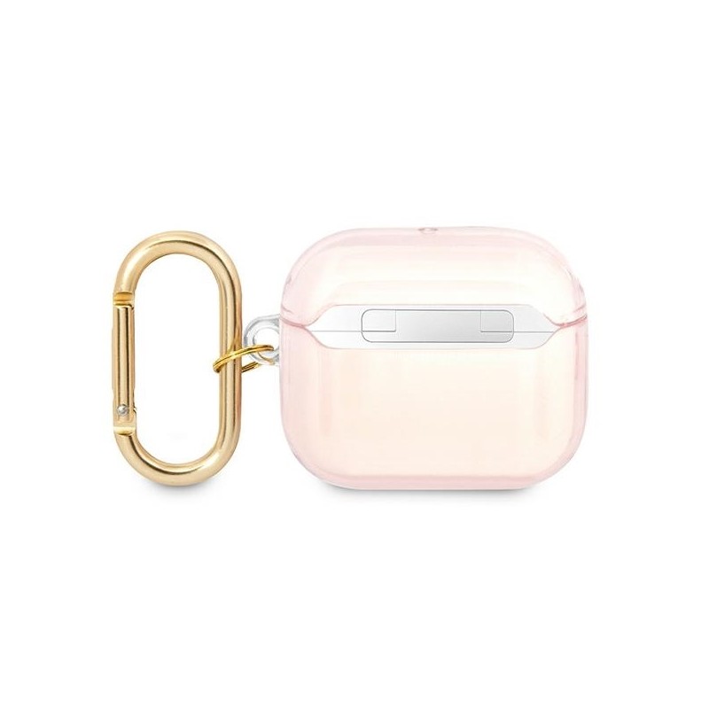 Bezvadu austiņu apvalks Apple Printed Stripe Rozā