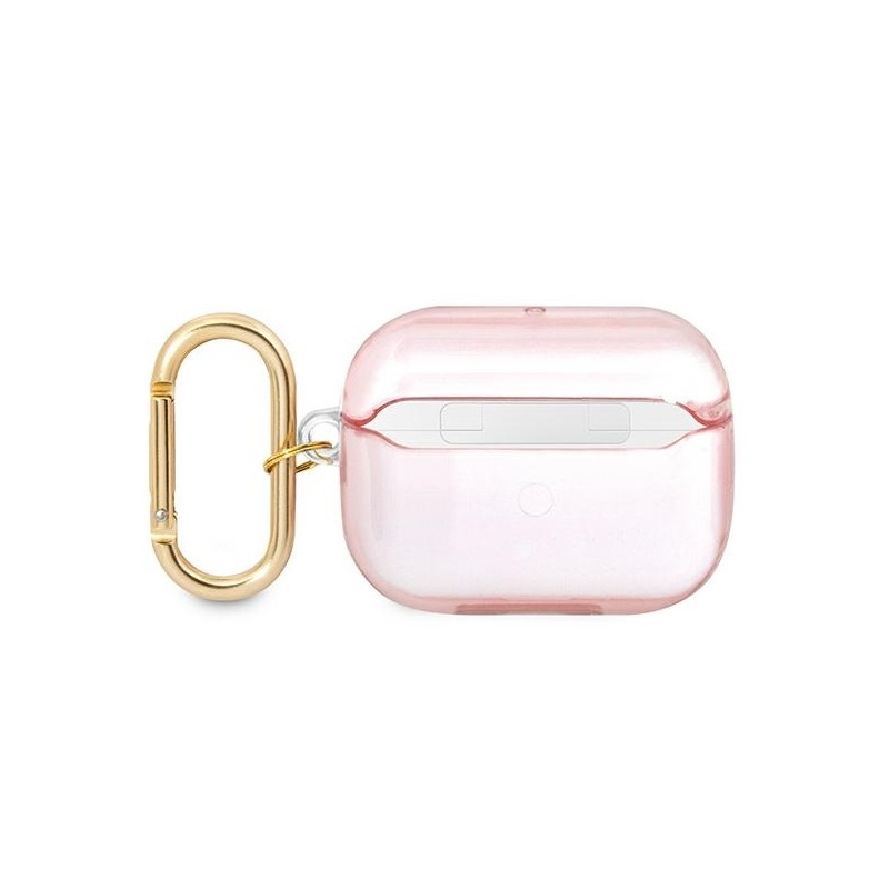 Juhtmevabade kõrvaklappide ümbris Õun Trükitud triip Roosa