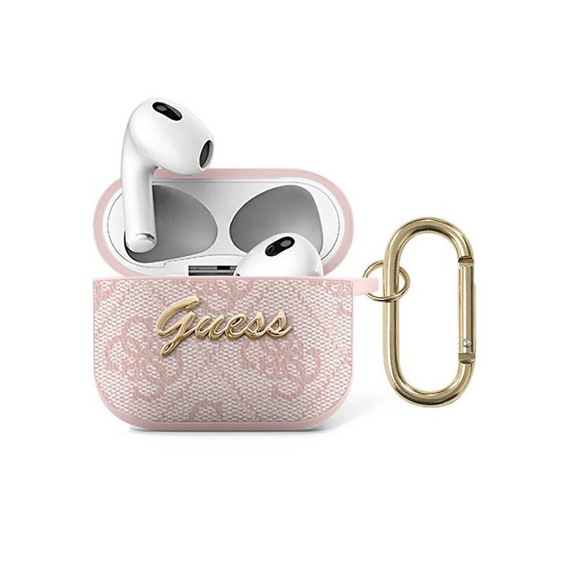 Juhtmevabade kõrvaklappide ümbris Õun Script Metali kollektsioon Roosa