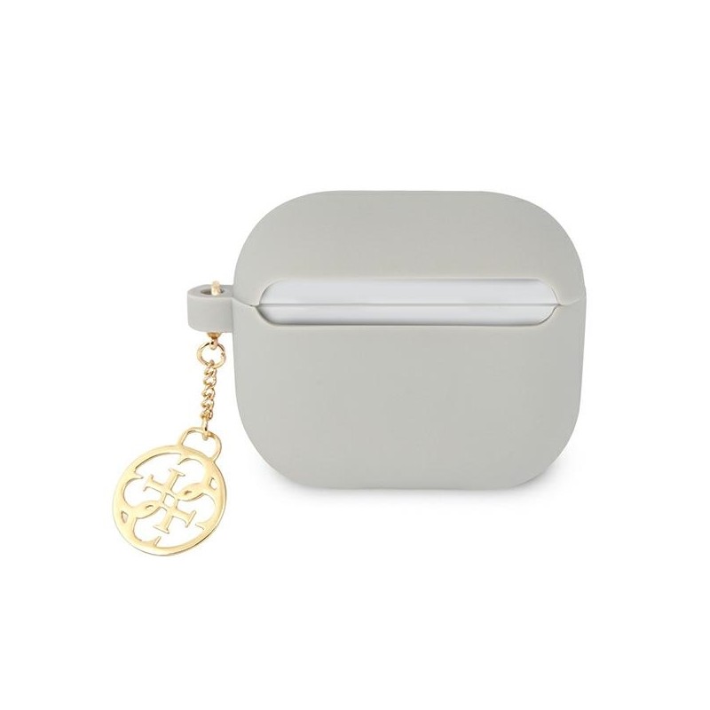 Guess GUA3LSC4EG AirPods 3 cover szary/grey Silicone Charm 4G Collection