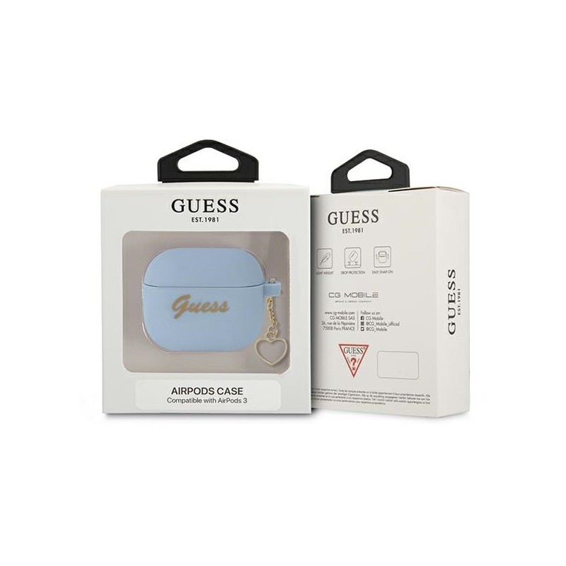 Bezvadu austiņu apvalks Apple Charms Heart Collection Blue