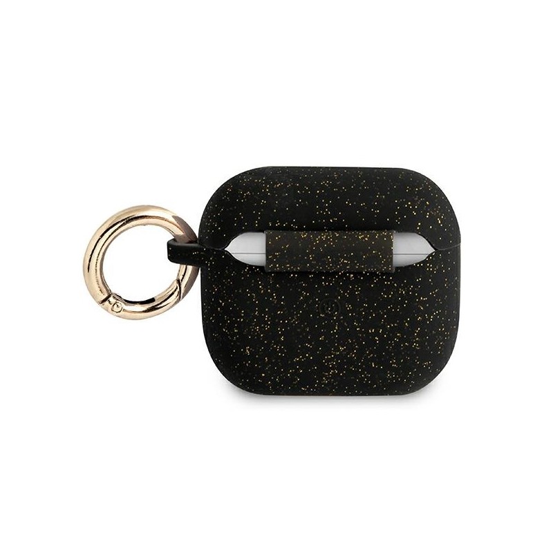 Bezvadu austiņu apvalks Apple Glitter Collection GUA3SGGEK Melna, Ar Dizainu