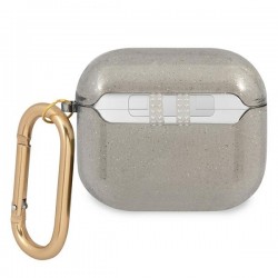 Bezvadu austiņu apvalks Apple Glitter Collection GUA3UCG4GK Melna, Ar Dizainu