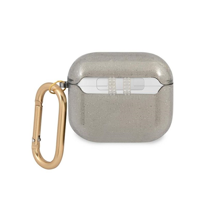 Guess GUA3UCG4GK AirPods 3 cover czarny/black Glitter Collection
