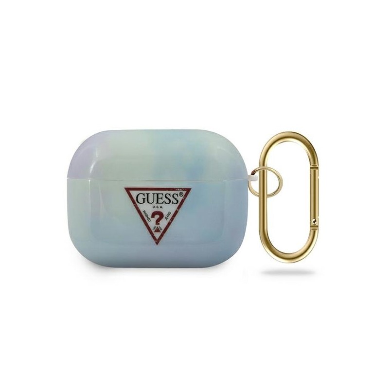 Guess GUACAPTPUMCGC02 AirPods Pro cover niebieski/blue Tie & Dye Collection