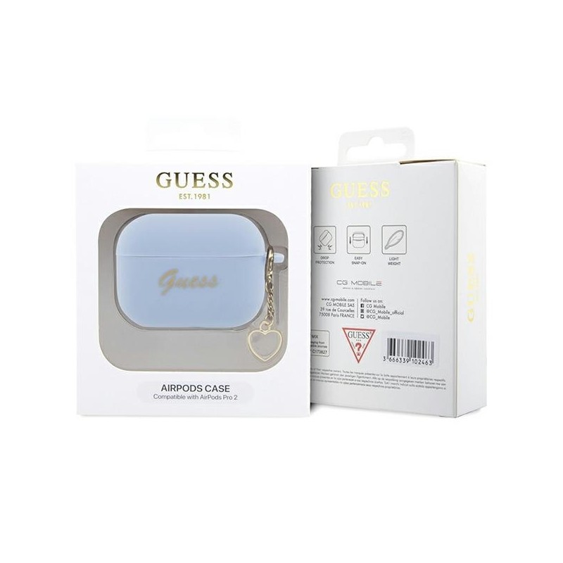 Bezvadu austiņu apvalks Apple Charms Heart Collection Blue