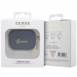 Guess GUAP2LSCHSK AirPods Pro 2 (2022/2023) cover czarny/black Silicone Charm Heart Collection