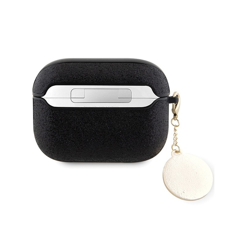 Bezvadu austiņu apvalks Apple Charms Heart Collection Melna