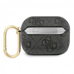 Guess GUAP4GSMK AirPods Pro cover szary/grey 4G Script Metal Collection