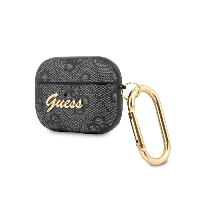 Guess GUAP4GSMK AirPods Pro cover szary/grey 4G Script Metal Collection