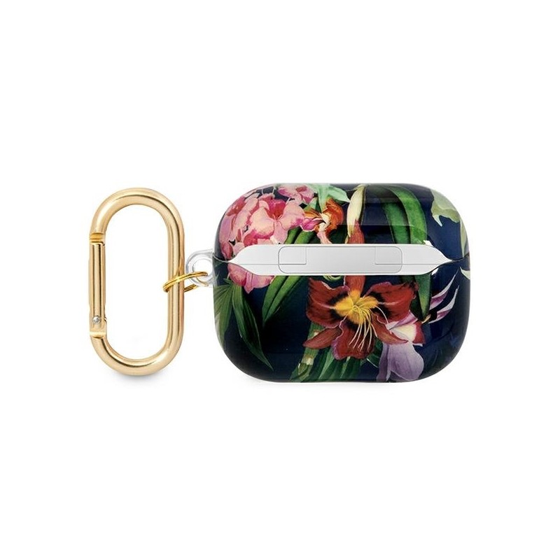 Guess GUAPHHFLB AirPods Pro cover niebieski/blue Flower Strap Collection