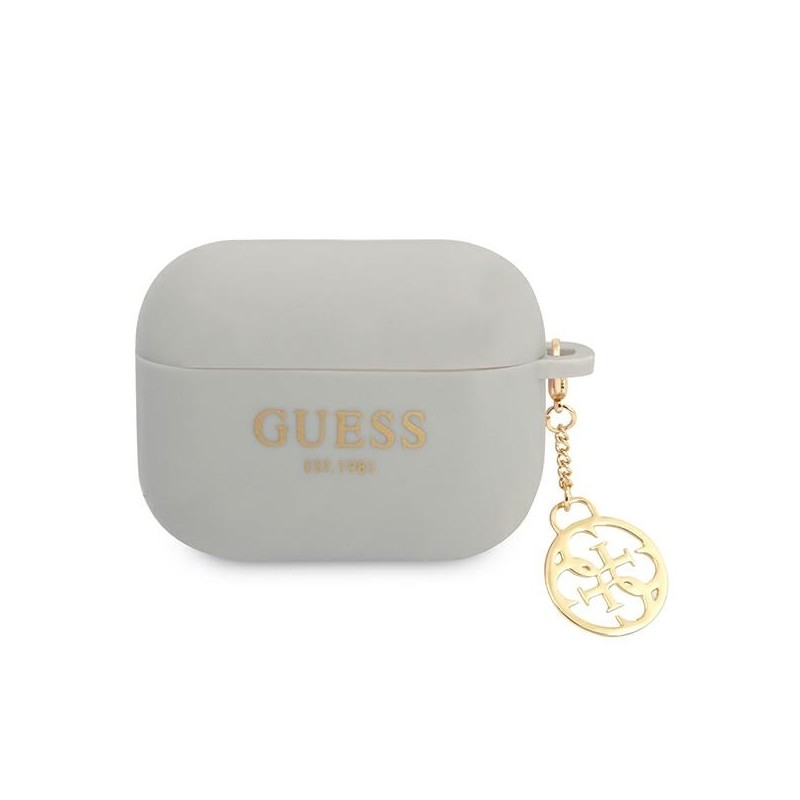 Guess GUAPLSC4EG AirPods Pro cover szary/grey Silicone Charm 4G Collection